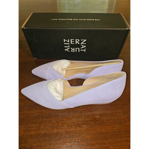 Naturalizer Womens Kristin Pointed Toe Slip On Lavender Suede Shoes Women's 6M - Picture 4 of 8
